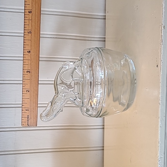 Vintage Jeanette Glass Elephant Trinket Jar - Picture 14 of 16